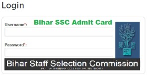 Bihar SSC Admit Card